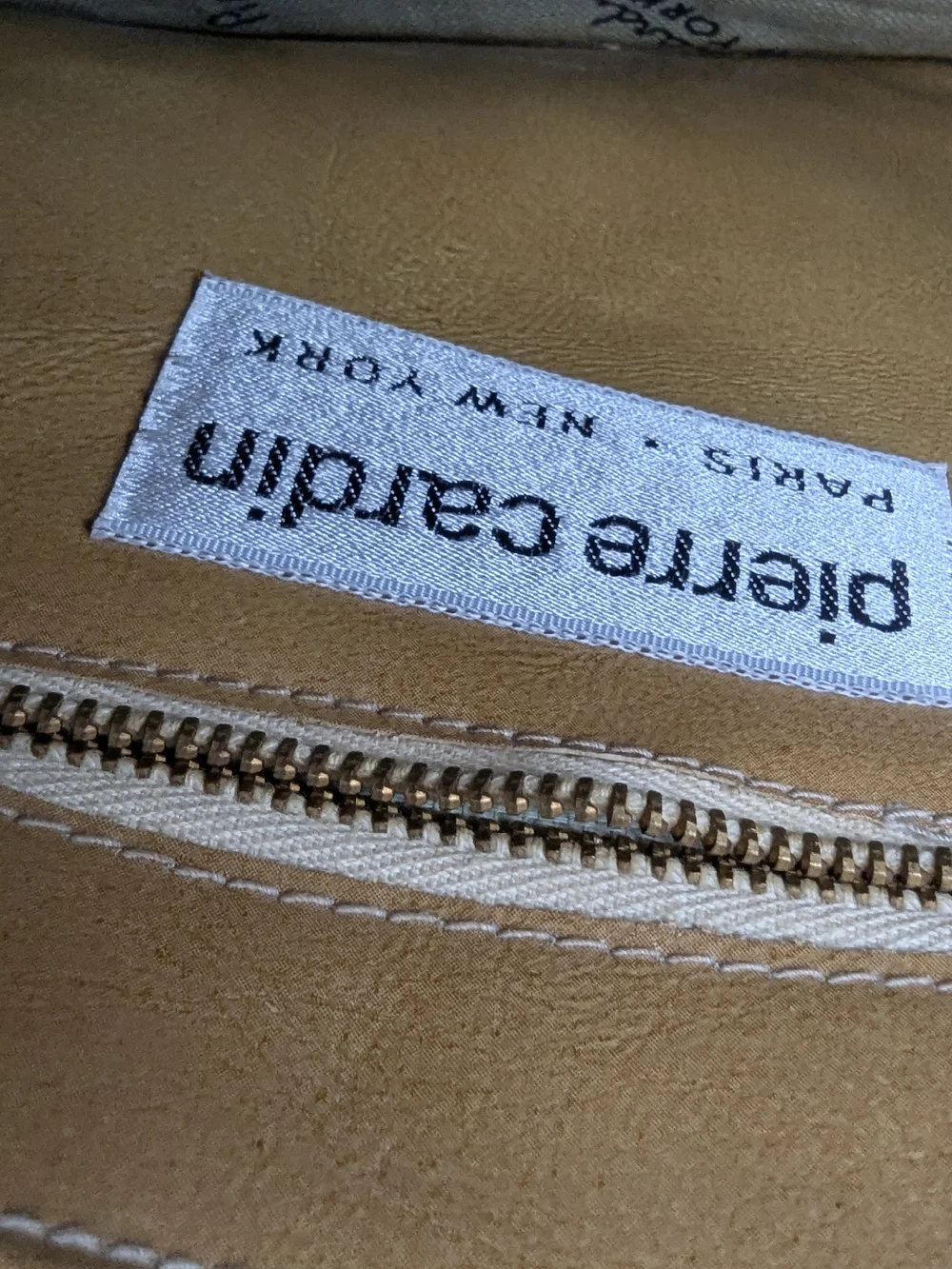Pierre Cardin 1970s Beige Woven/Jute  Clutch with Black Trim